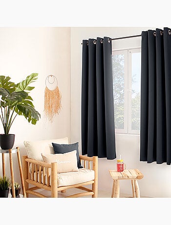 Rideau thermique en microfibre doublée
