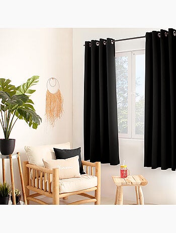 Rideau thermique en microfibre doublée