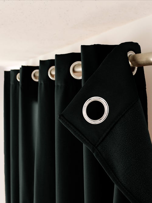 Rideau thermique en microfibre doublée - Kiabi