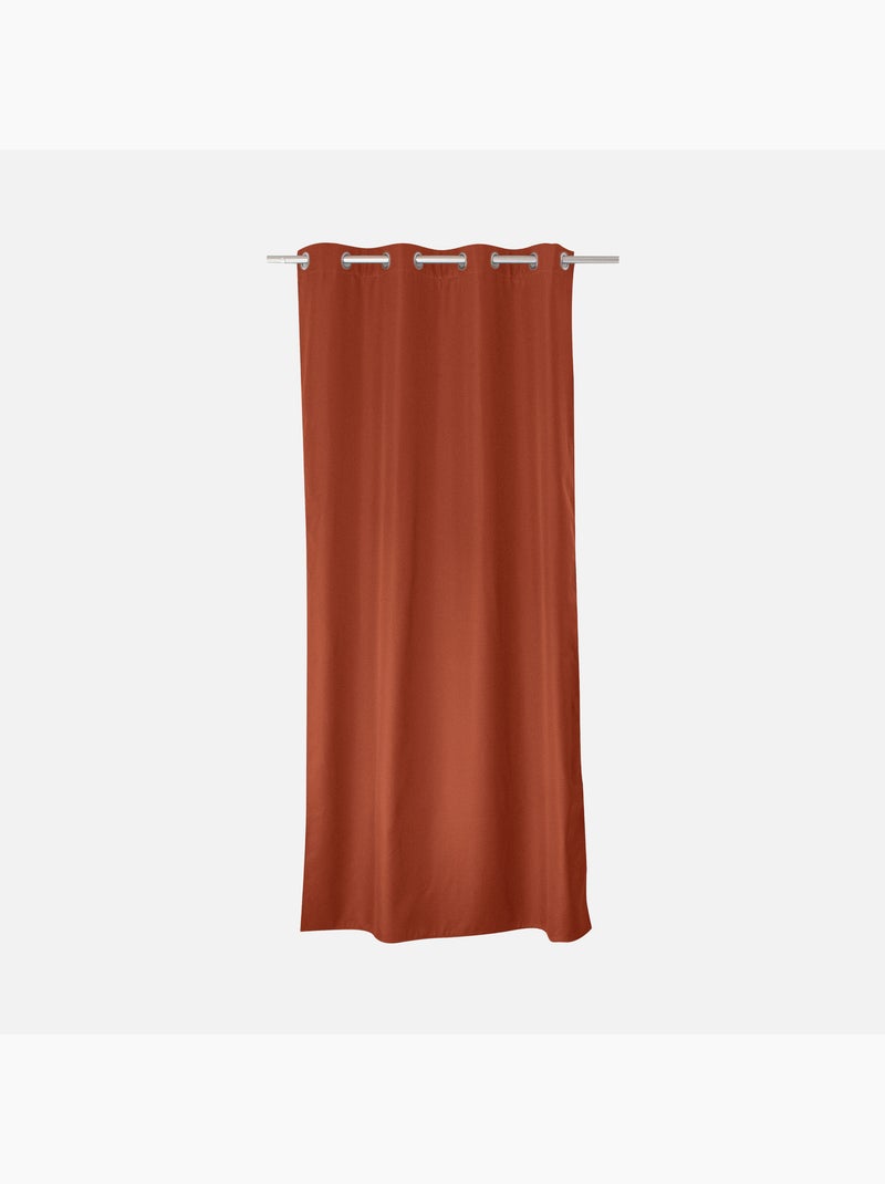 Rideau thermique en microfibre doublée Terracotta - Kiabi