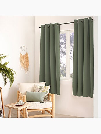 Rideau thermique en microfibre doublée