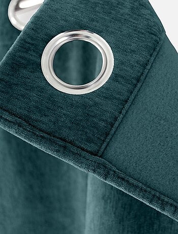 Rideau thermique en velours doublé polaire