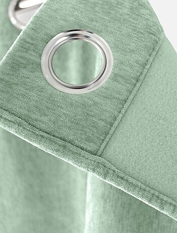 Rideau thermique en velours doublé polaire