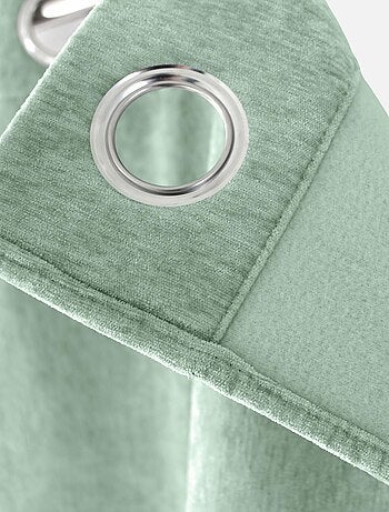 Rideau thermique en velours doublé polaire