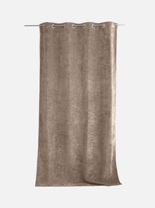 Rideau thermique en velours doublé polaire - Kiabi