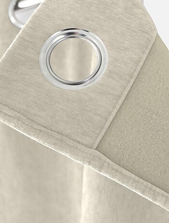 Rideau thermique en velours doublé polaire