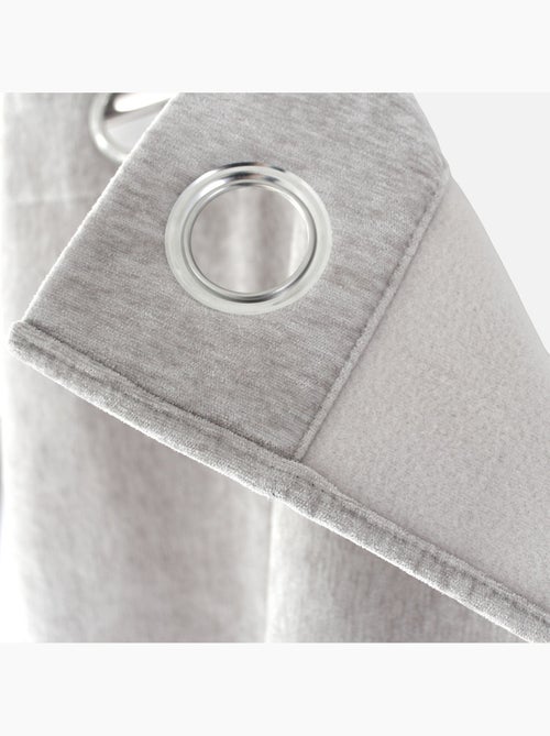 Rideau thermique en velours doublé polaire - Kiabi