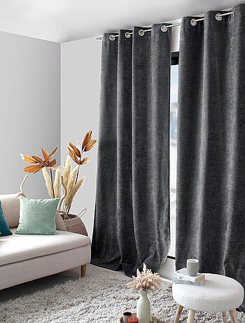 Rideau thermique en velours doublé polaire