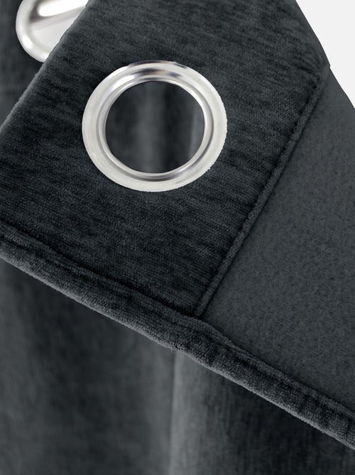 Rideau thermique en velours doublé polaire - Kiabi