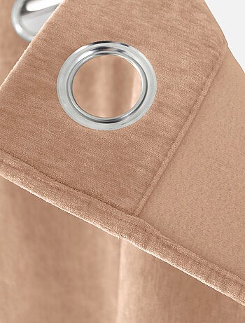 Rideau thermique en velours doublé polaire