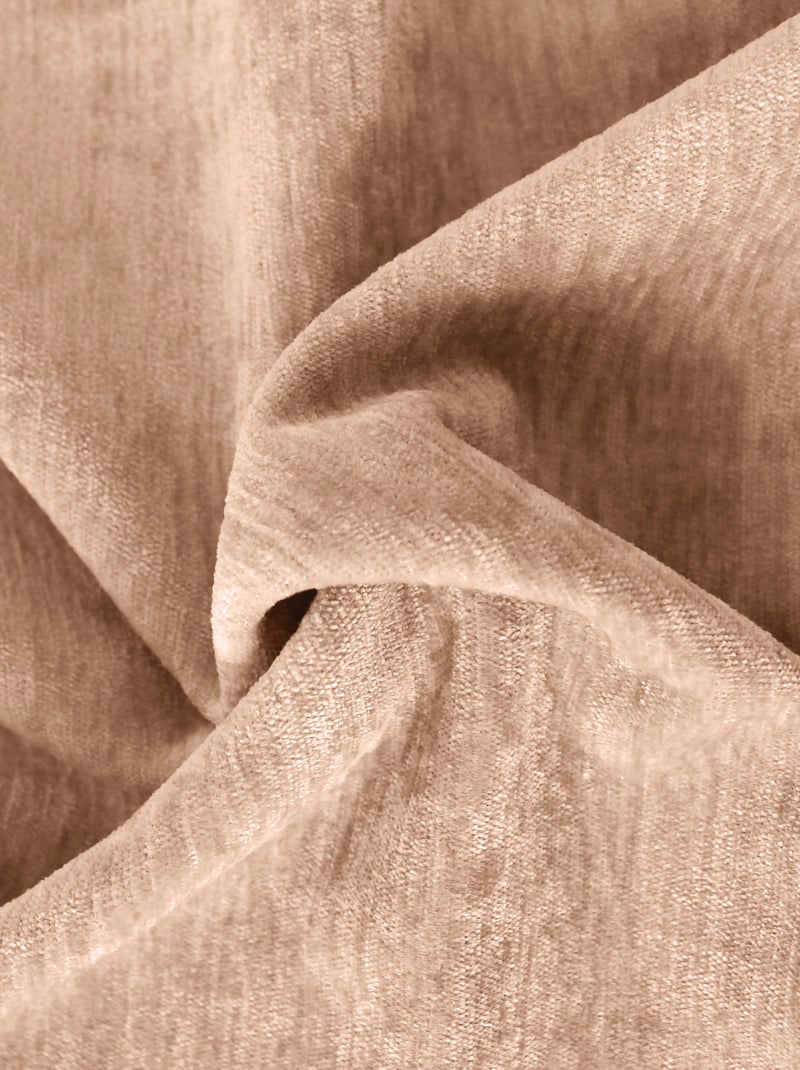Rideau thermique en velours doublé polaire Orange - Kiabi