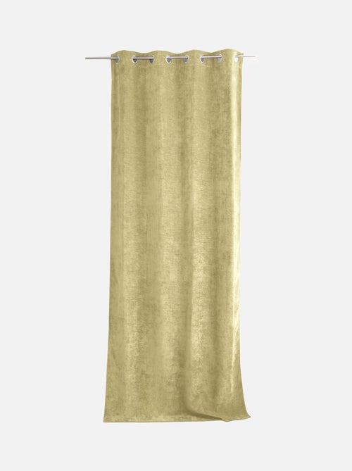 Rideau thermique en velours doublé polaire - Kiabi