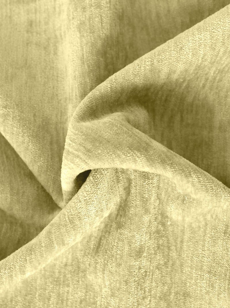Rideau thermique en velours Vert - Kiabi