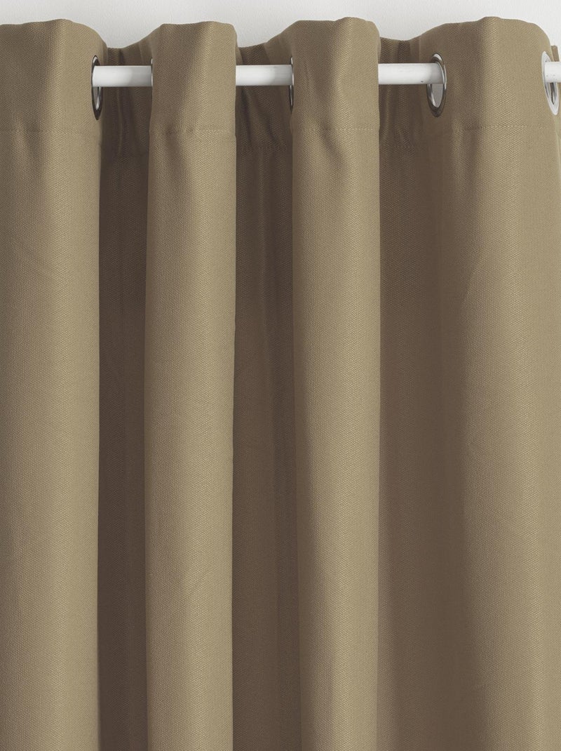 Rideau thermique et isolant uni Beige - Kiabi