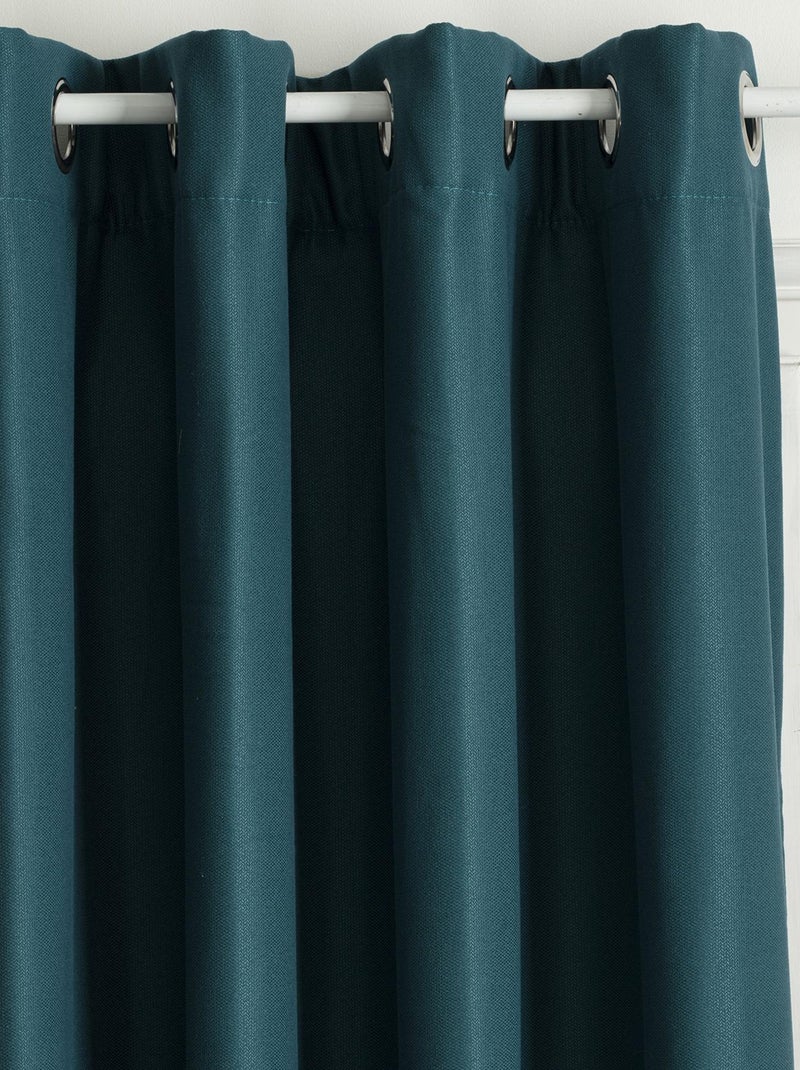 Rideau thermique et isolant uni Bleu canard - Kiabi