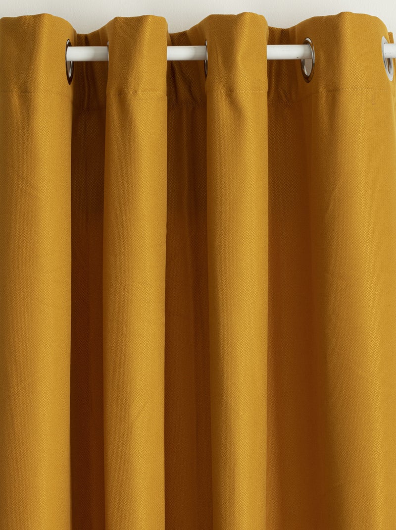Rideau thermique et isolant uni Jaune foncé - Kiabi