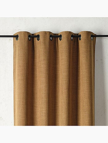 Rideau thermique et obscurcissant à envers polaire à oeillets