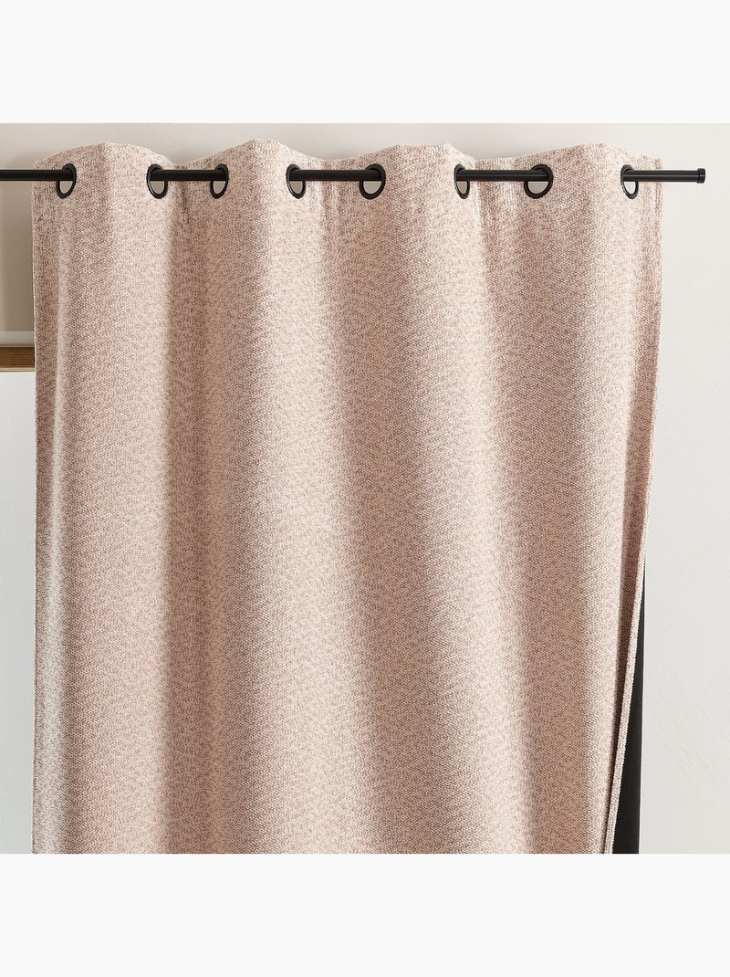Rideau thermique et obscurcissant bouclette chinée Rose - Kiabi