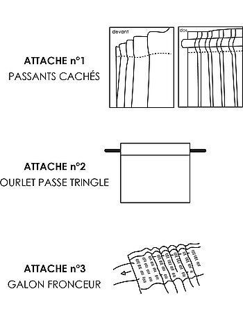 Rideau thermique et occultant accroche 3-en-1 LUZ