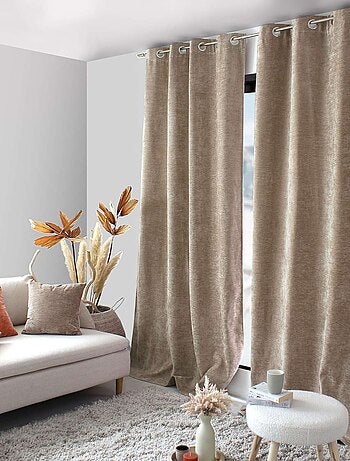 Rideau thermique et occultant en velours