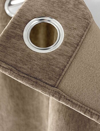 Rideau thermique et occultant en velours