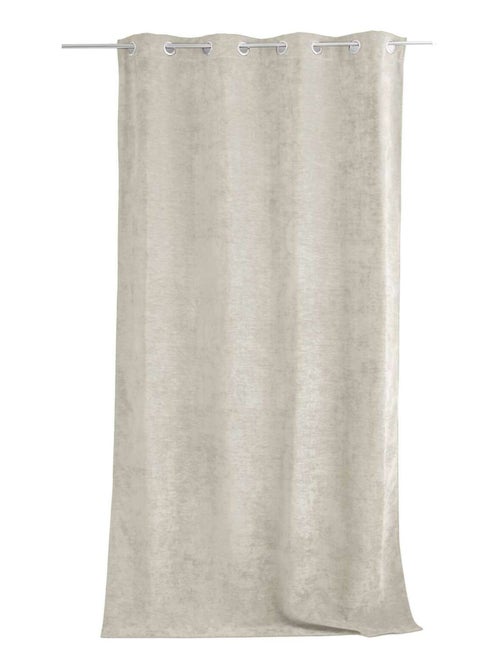Rideau thermique et occultant en velours - Kiabi