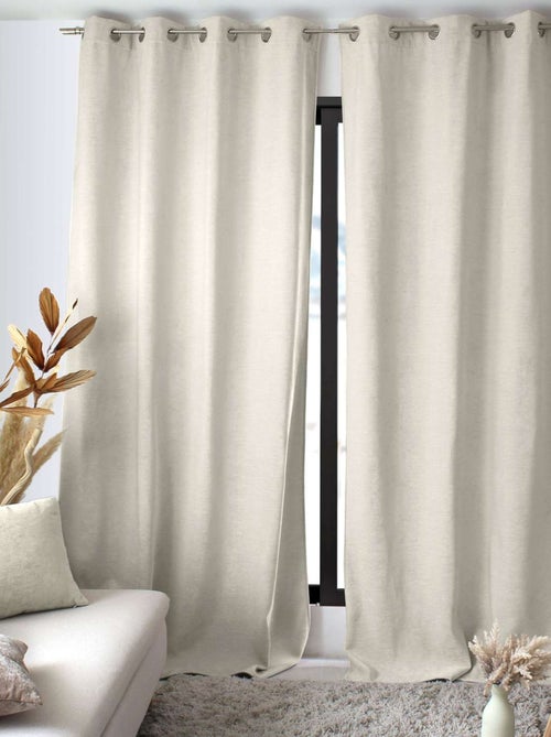 Rideau thermique et occultant en velours - Kiabi