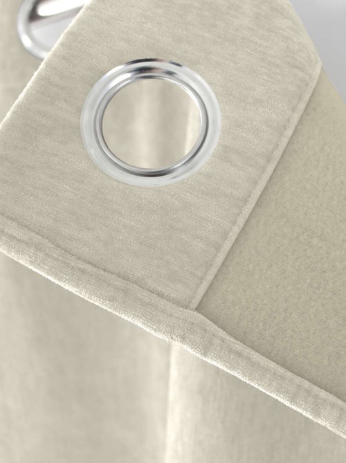 Rideau thermique et occultant en velours - Kiabi