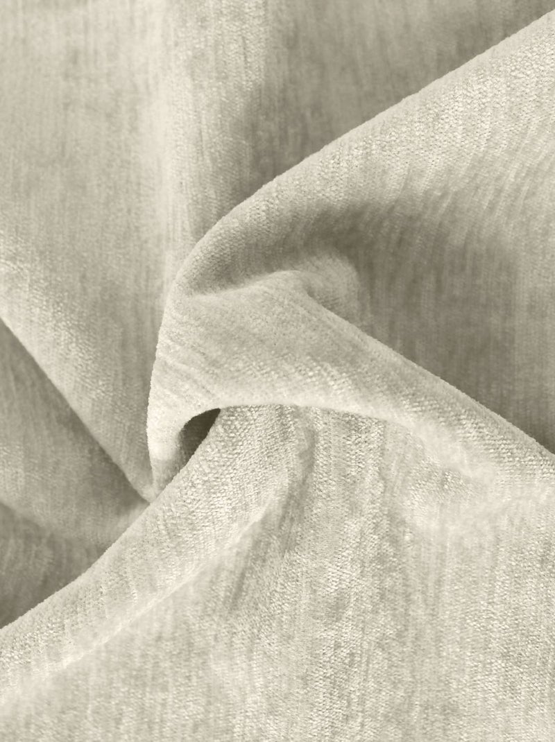 Rideau thermique et occultant en velours Blanc - Kiabi