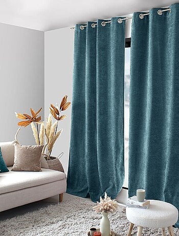 Rideau thermique et occultant en velours