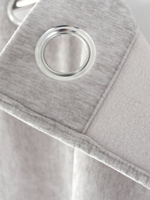 Rideau thermique et occultant en velours - Kiabi