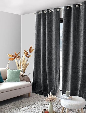 Rideau thermique et occultant en velours