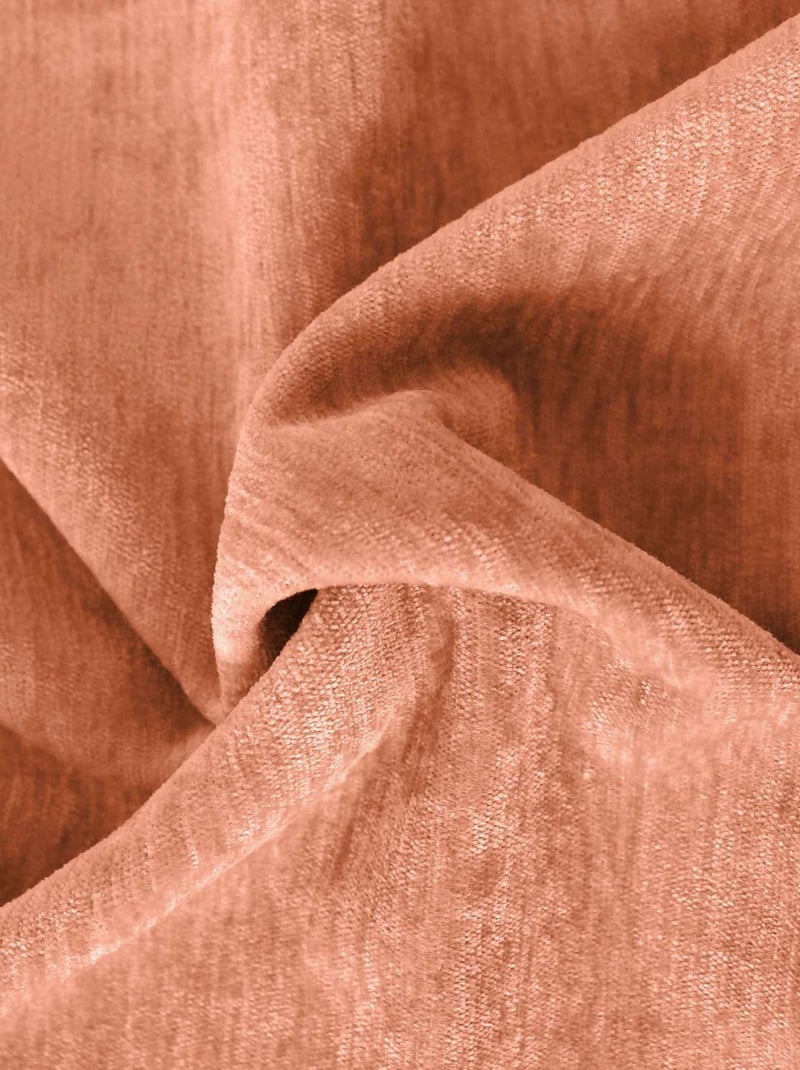 Rideau thermique et occultant en velours Orange - Kiabi