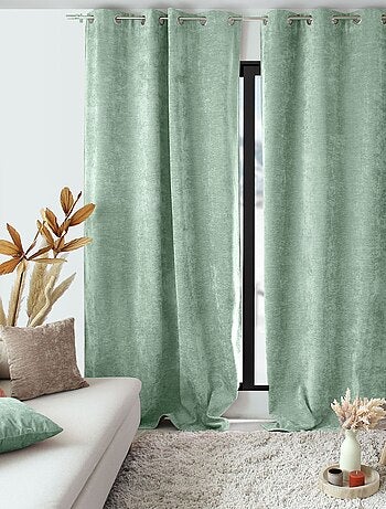 Rideau thermique et occultant en velours