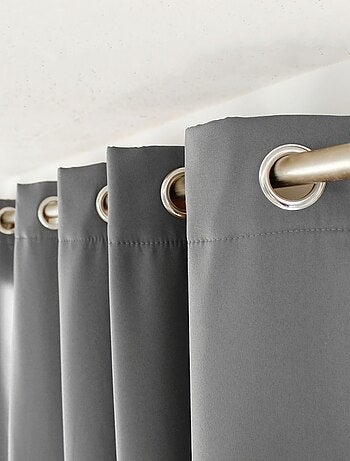 Rideau thermique et occultant GLACIER 135x240 gris clair