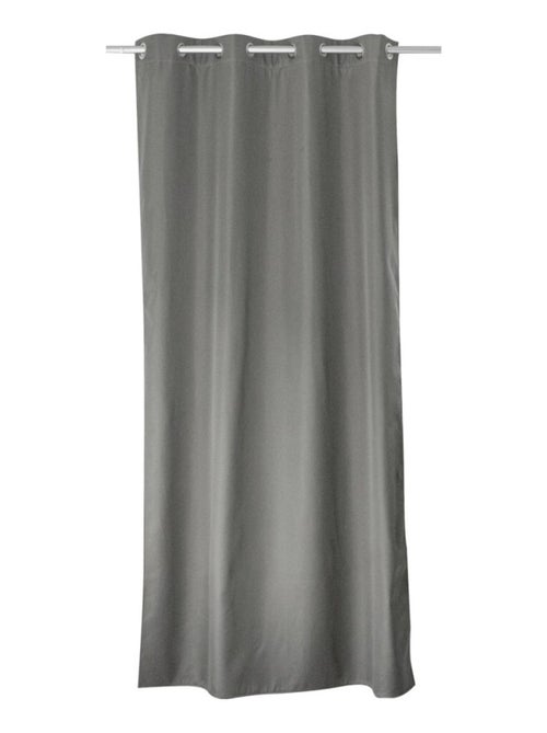 Rideau thermique et occultant GLACIER 135x240 gris clair - Kiabi