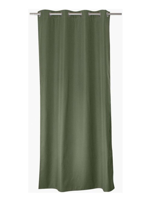 Rideau thermique et occultant GLACIER 135x240 vert gris - Kiabi