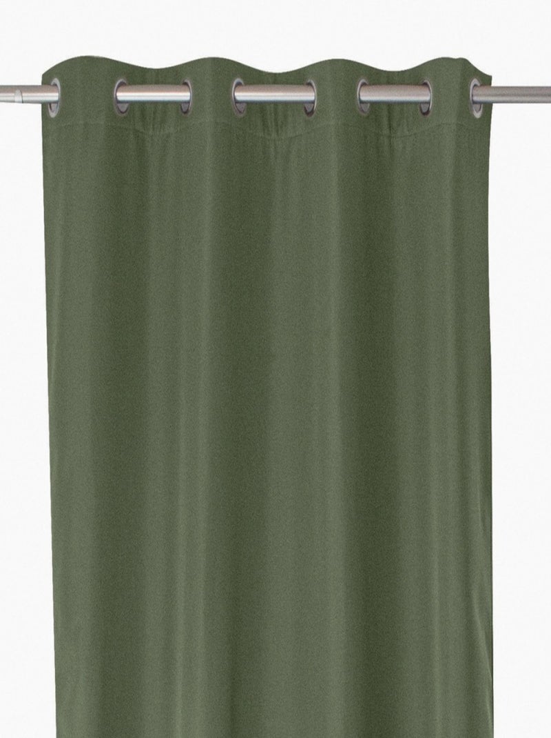 Rideau thermique et occultant GLACIER 135x240 vert gris Vert - Kiabi