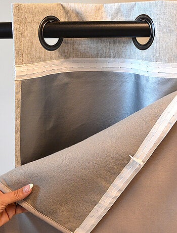 Rideau thermique et occultant hiver - été