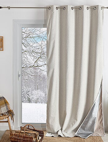 Rideau thermique et occultant hiver - été
