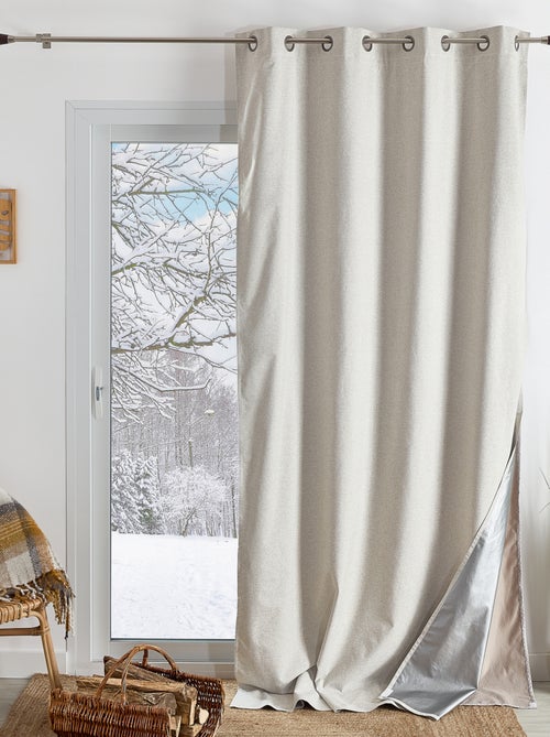 Rideau thermique et occultant  hiver - été - Kiabi