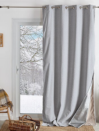 Rideau thermique et occultant hiver - été