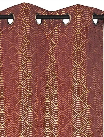 Rideau Thermique et Occultant motifs arc-en-ciel prêt à poser.