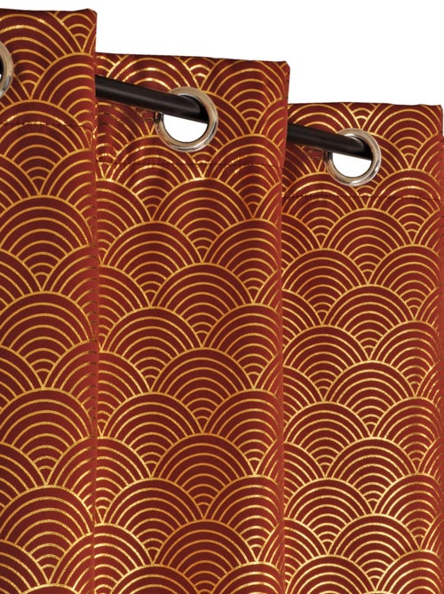 Rideau Thermique et Occultant motifs arc-en-ciel prêt à poser. - Kiabi