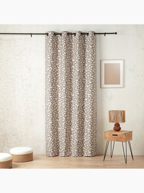 Rideau thermique et phonique obscurcissant jacquard face polaire - Kiabi