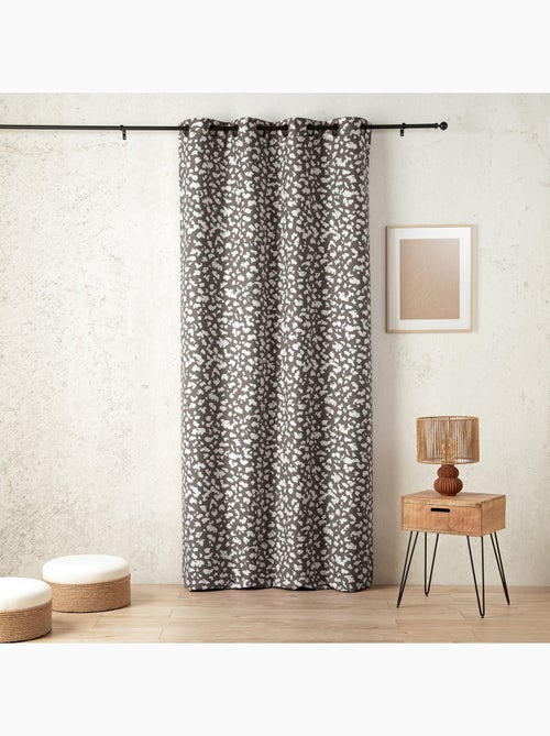 Rideau thermique et phonique obscurcissant jacquard face polaire - Kiabi