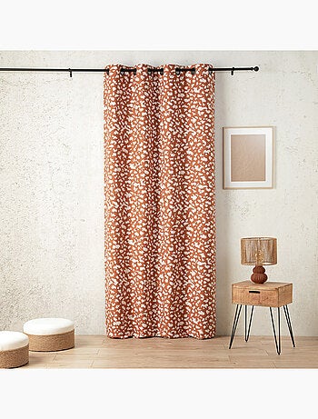 Rideau thermique et phonique obscurcissant jacquard face polaire