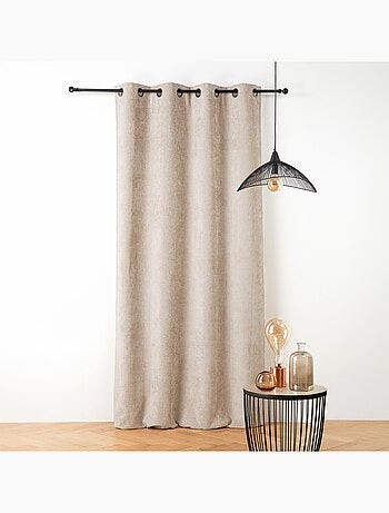 Rideau thermique et phonique velours chenille