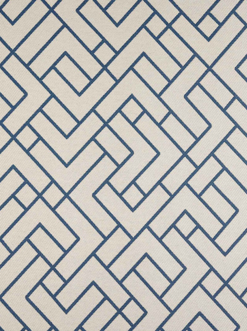 Rideau thermique imprimé graphique Bleu - Kiabi