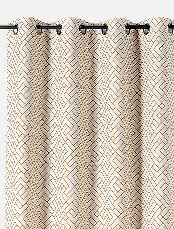 Rideau thermique imprimé graphique